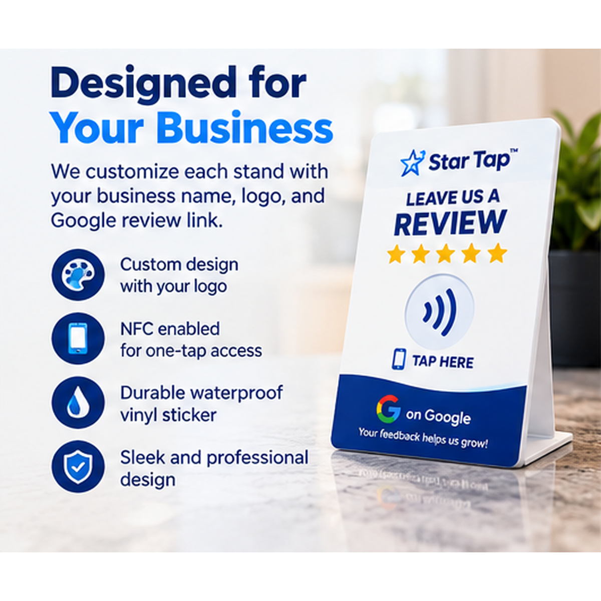 Star Tap™ | Smart Review Stand